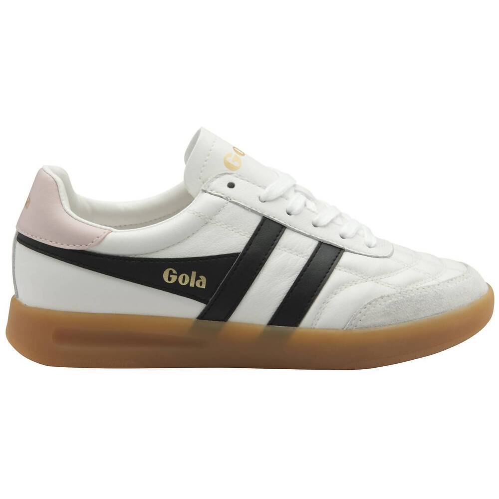 Gola White Black Pink Gum Sole Women's Sneakers